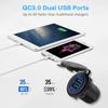 36W QC3.0 USB Steckdosenpanel Wasserdicht Schnellladung Dual USB Steckdosenadapter für Auto Boot Wohnmobil Motorrad