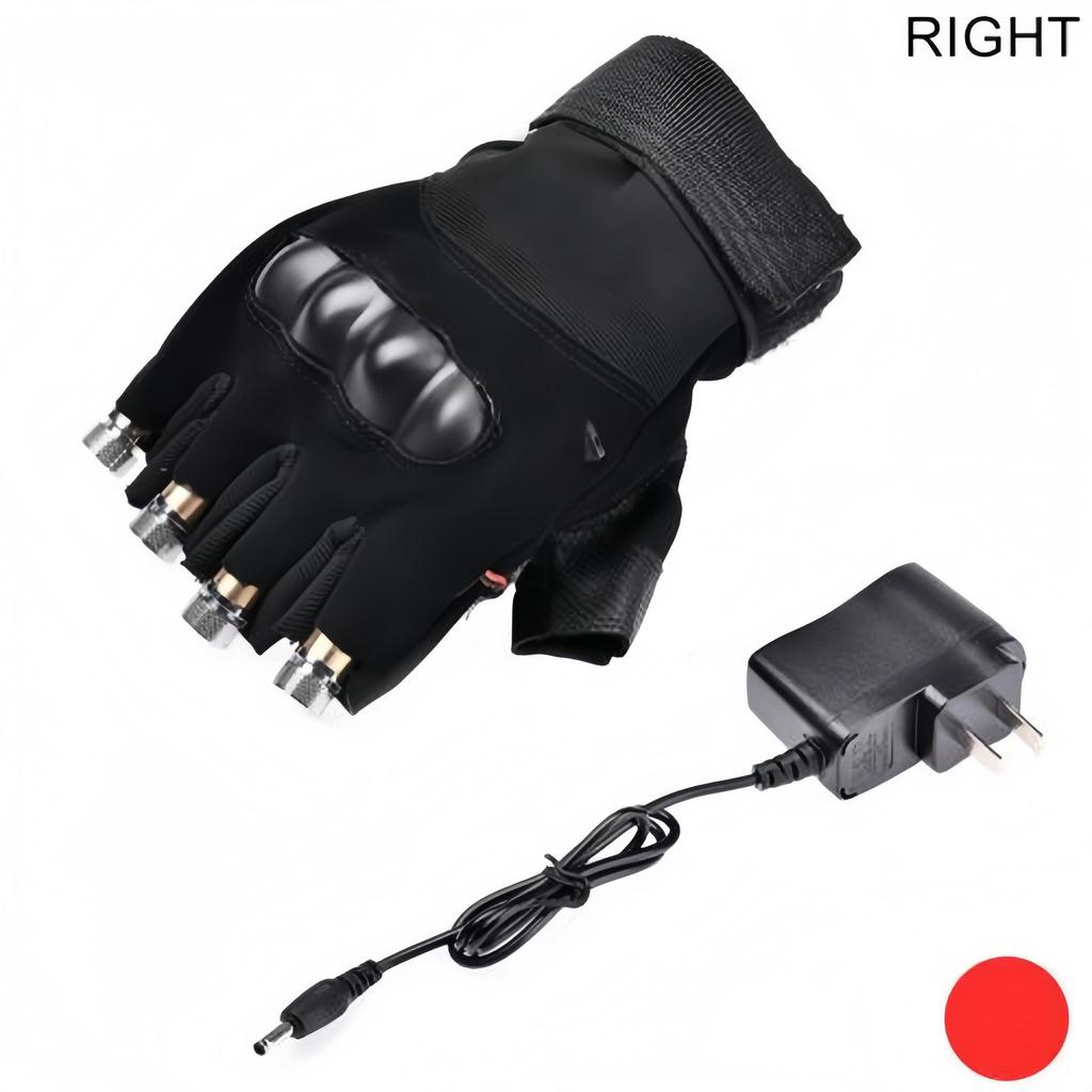 Laser Dance Gloves Red Green Beam Stage Props LED Palm Light Nightclub Performance Cool Lighting Accessory
