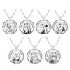 National Team Stainless Steel Logo Pendant Necklace