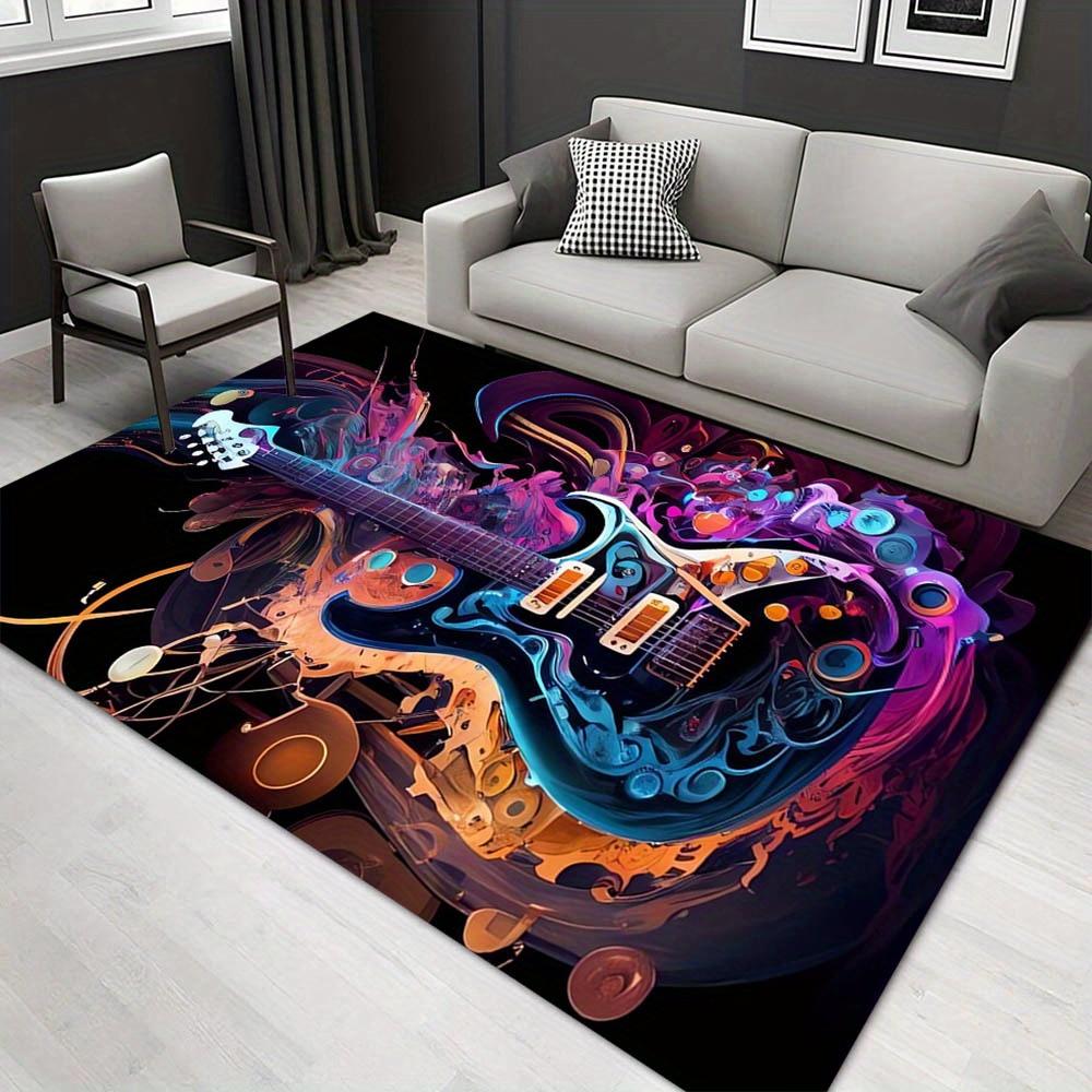 

1pc 1340153507Pattern Carpet, Area Rug For Living Room Bedroom Room Bed Chair Laundry Entryway Corridor Yard Non-slip Outdoor Camping Rug Fl 60cm by 90cm