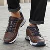 TUINANLE Mens Wide Fit Breathable PU Sneakers Casual Outdoor Flat Trainers Large Size 39-48 Soft Sole Non Slip Comfortable
