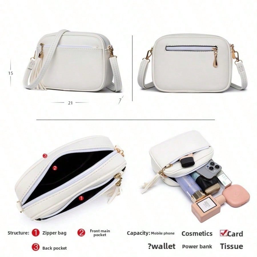 Women's Bags Solid Color Messenger Bags Women's Small Bags Women's Shoulder Bags Small Square Bags