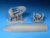 Barracuda Studios de Havilland Mosquito B Große Bombenluke geschlossen Plastikmodellbausatzteile BRAR72531 1/72 Mk.XVI Fach, (für Airfix) (Flugzeug)