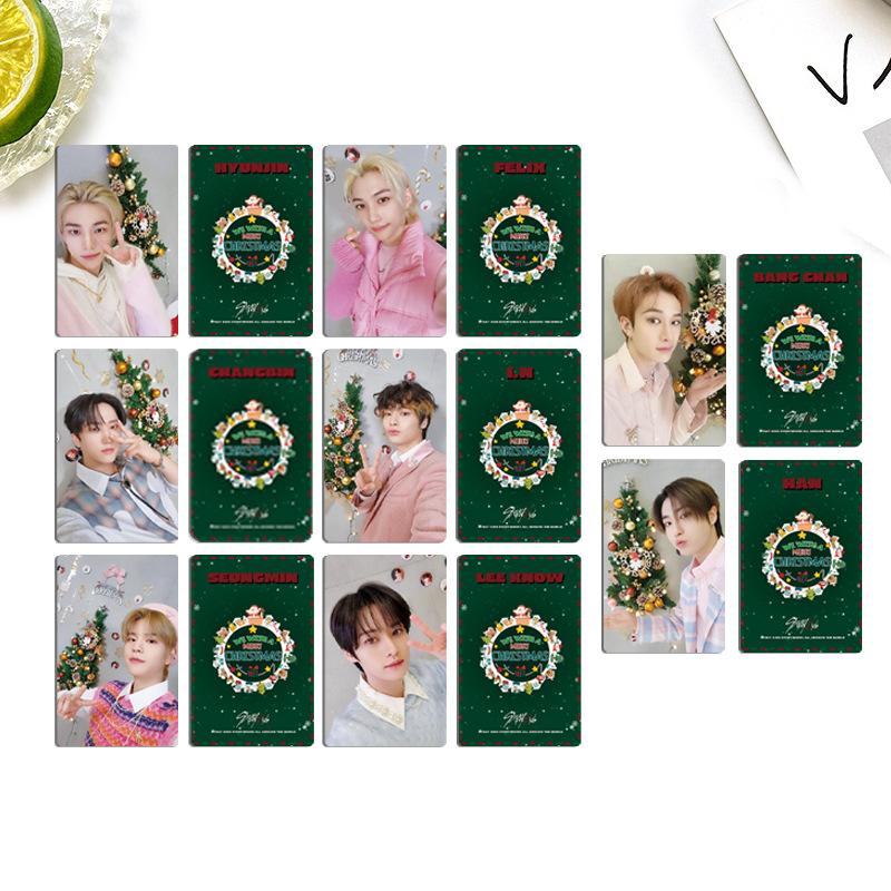 Straykids 8Pcs Album Card Concert Reward Card Skzoo Huang Xuanchen Li Longfu Celebrity Peripheral Collection Small Card