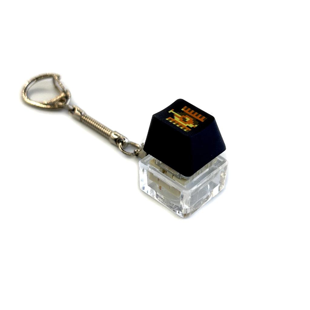 Decompression Keychain Mechanical Keyboard Button Keyring Fingertip Key Cap Pendant Antistress Toy