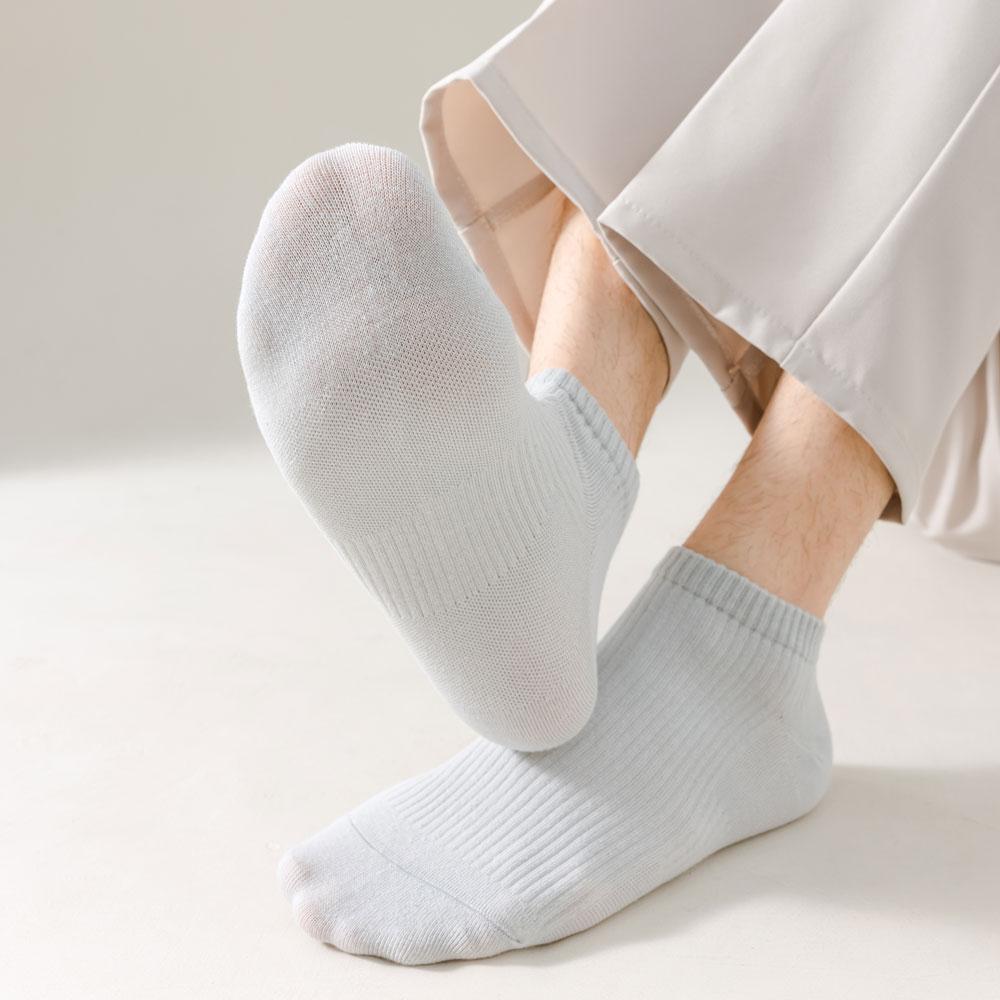 7 Pairs Men Cotton Socks White Black Short Socks For Men Funny Socks Set Summer Ankle Socks Man