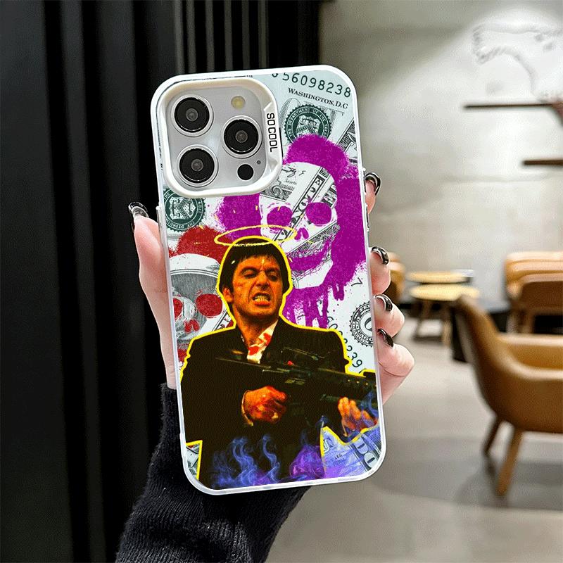 Scarface 1983 Al Pacino Custodia Morbida per Telefono per iPhone 15 16 17 Pro Max 17Air 16E 14 Plus 13 12 Mini Cover Antiurto Guscio Posteriore