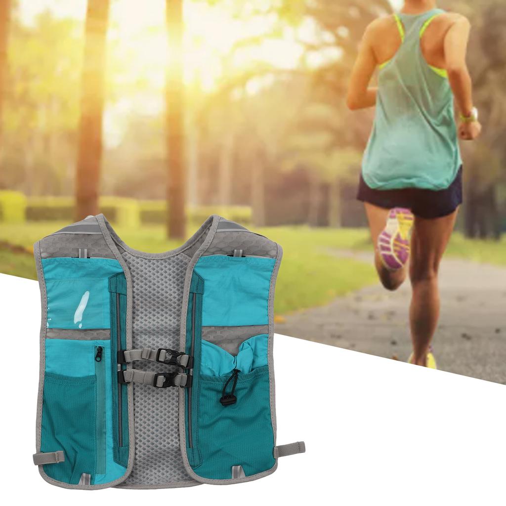 Sports Running Vest Breathable Mesh Running Hydration Vest for Riding Hiking Mountaineering