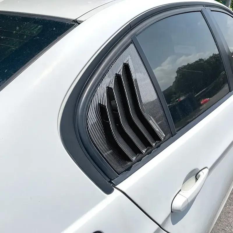 For BMW 3 Series E90 320i 330i M3 2005-2013 ABS Plastic Rear Window Quarter Louver Cover Side Vent Trim Car Adhesive Accessories