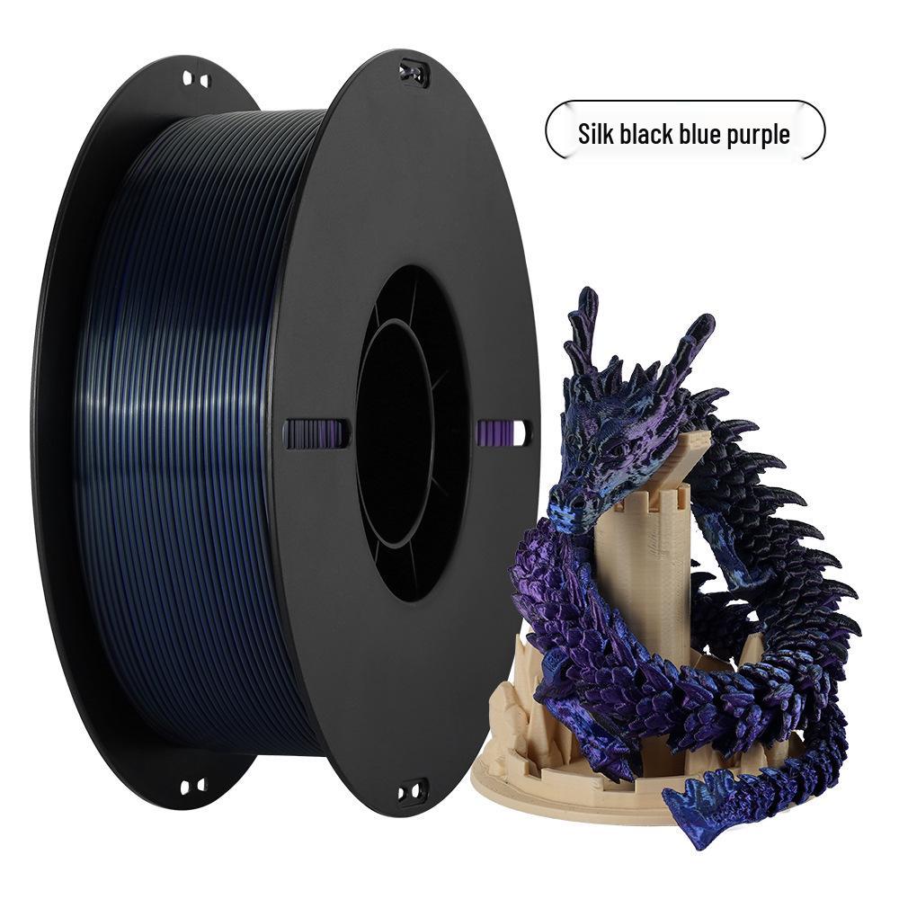 Filamento para Impressão 3D PLA Bicolor Ornamento de Dragão, 1KG - Acabamento Seda