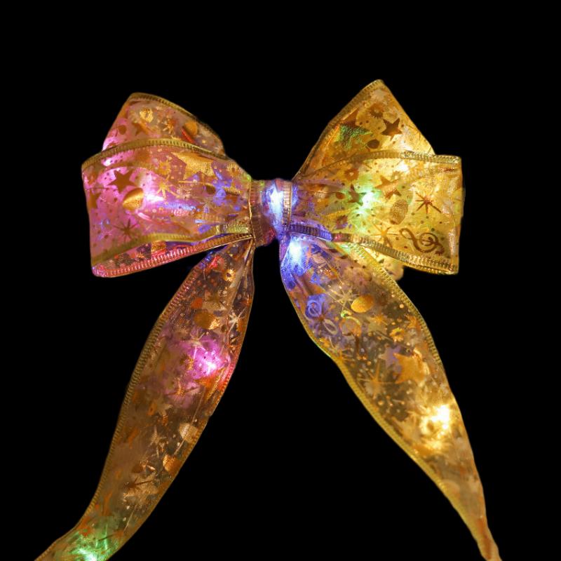 

Jianixiong Colorful Gold Ribbon Satin String Lights