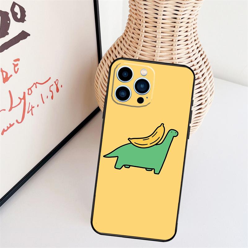 Memes Cartoon Funny Banana Phone Case For iPhone 17 Pro Max 16 15 11 13 12 14 Pro Max Mini 15 16 Plus 16e 17 Air Cover