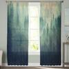 Luxury Tulle Curtains Fog Woods Fir Jungle Living Room Kitchen Chiffon Curtain Youth Bedroom Sheer Floor Valance Curtain