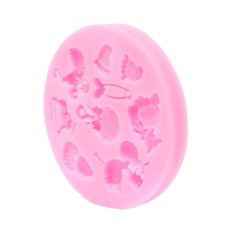 Baby Shower Silicone Fondant Cake Mould Mold Chocolate Baking Sugarcraft Decor MEIfang