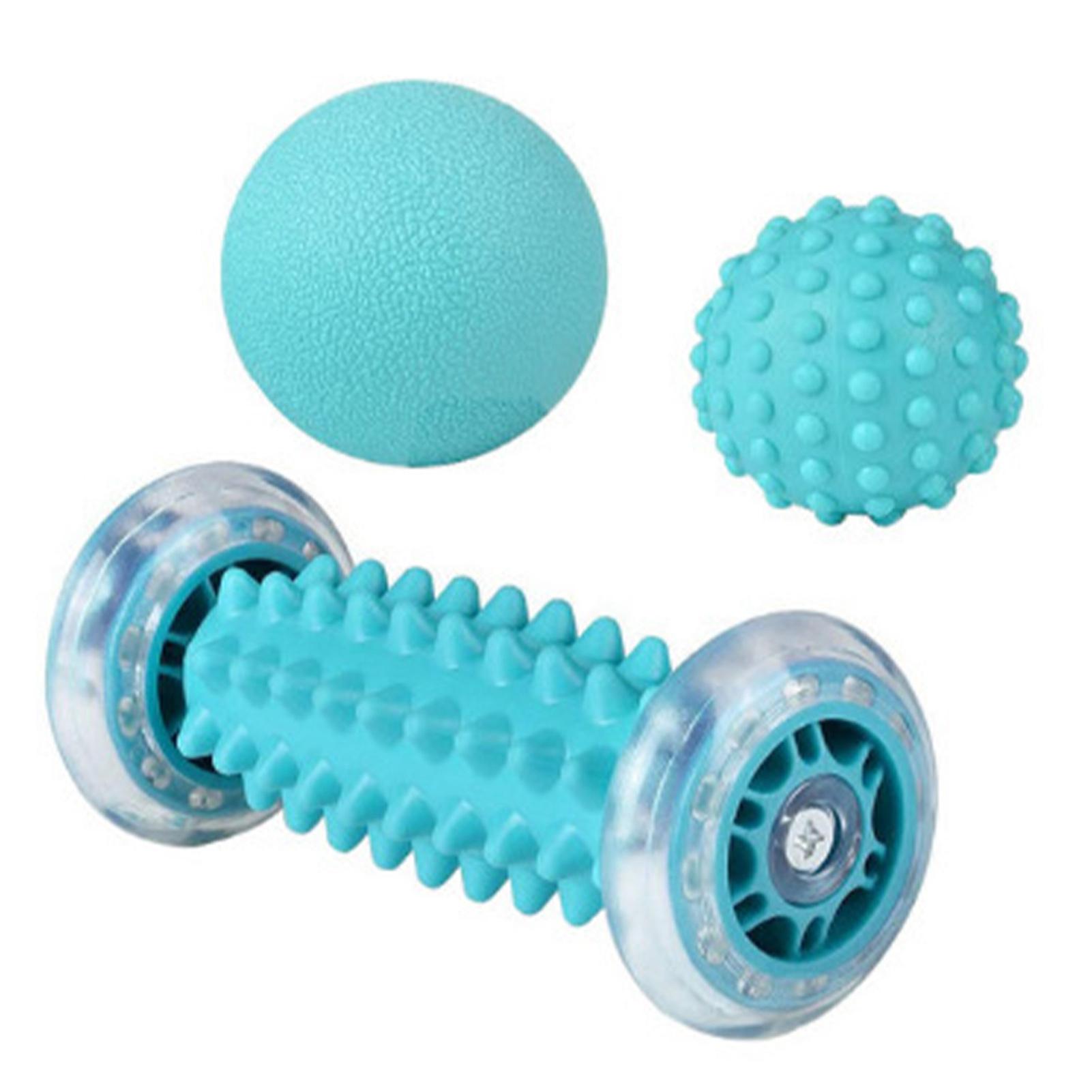 

Набор из 3 массажных шариков, профессиональный ручной массажный ролик для ног при подошвенном фасциите, пяточной шпоре