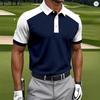 Fashon Simple Colorful Pattern Polo Shirt For Men Color Block 3D Printed Tees Summer New Casual Short Sleeve T-Shirt Lapel Top