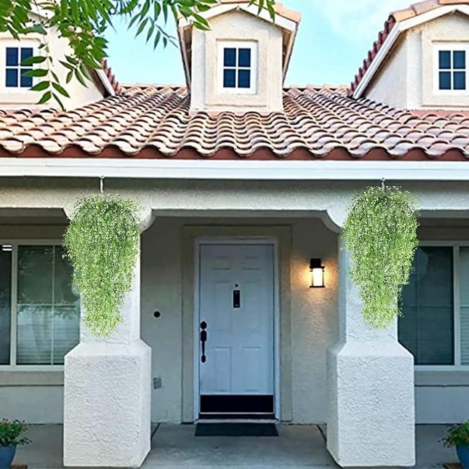 1/2Pcs Artificial Plant Vine Fake Leaf Plant Hanging DIY Basket Ornament for Home Room Decor Garden Wedding Decoration Outdoor