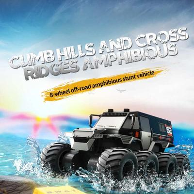 New 8-wheel Remote Control Car 8WD Off-road Amphibious Stunt Car 8-wheel High-speed Racing Truck Waterproof Track 2.4G Remote Control Car Toy Boy Gift
