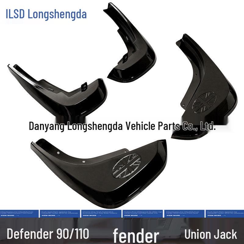 Zástěrky Union Jack pro Defender 90/110 - Přední a Zadní Kola - Terénní Příslušenství