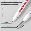 1/12PCS 4 Colors Construction Marker Pen Long Head 25mm Deep Hole Carpenter Perforating Pen Double Nib Long Head Marker Pen
