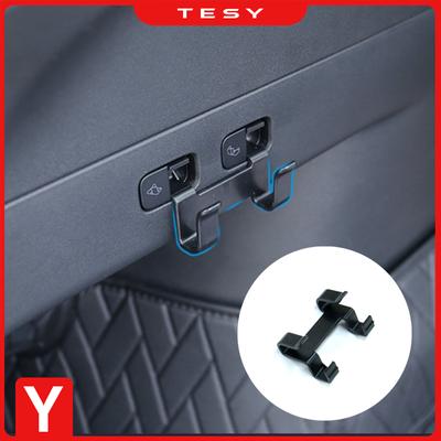 Rear Trunk Hook Seat Button for Model Y Cargo Grocery Shopping Bag Holder Umbrella Hanger Storage Car Interior