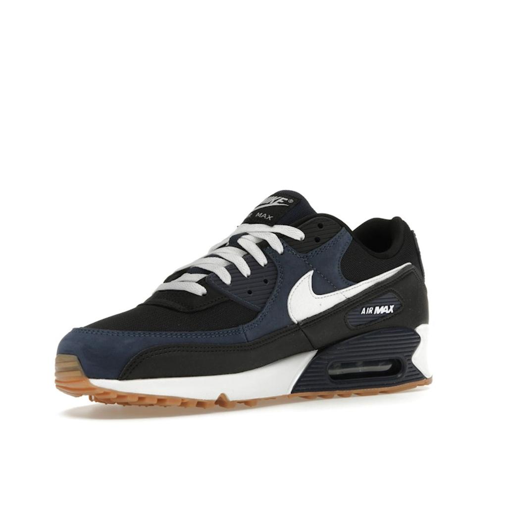 Nike Air Max 90 Midnight Navy Gum Pánské tenisky Modrá Černá Guma-Středně hnědá FB9658-400