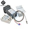 REX-C100 Cyfrowy PID LCD Przekaźnik Termostat Stanu Stałego Kontroler Temperatury Temp Z Termoparą Typu K Radiator