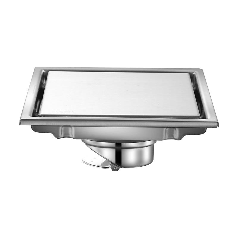 15x15cm Protizápachová dlaždicová vložka Čtvercový podlahový odpadní kanálek Odpadní kanálek do koupelny Sprchové rošty Nerezová ocel 304 Velkoprůtokový odtok