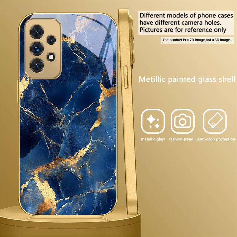 Marble texture map For Samsung A16 A15 A14 A13 A12 A26 A25 A23 A22 A21s A36 A35 A34 A33 A32 A31 A52 A73 A72 glass phone case