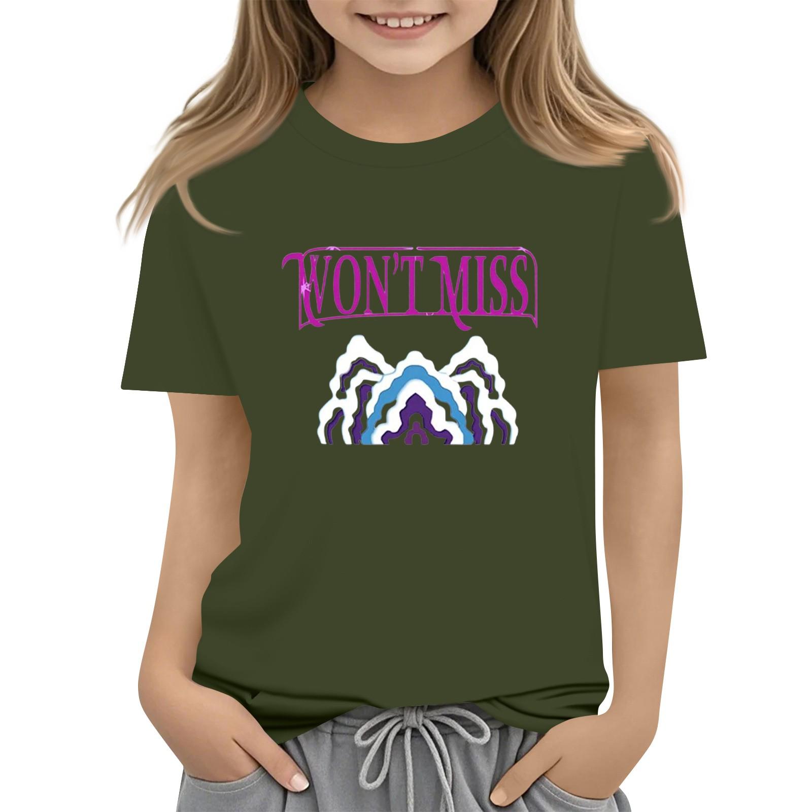 

Футболка с короткими рукавами и круглым вырезом для мальчиков и девочек 160