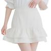 [Yumetembo] Mass-produced Landmine Style Clothing [Dear My Love] Women's Two-Tiered Frill Skirt 534520 Ivory Yumetenbo