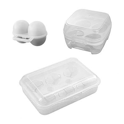2/4/6 Caja de Almacenamiento de Huevos Portátil Anti-golpes Anti-caída Portahuevos Contenedor Para Camping al Aire Libre Picnic