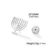 Star of David Cross Brooch Pin Stainless Steel Menorah Brooch Eye of Horus Pin Egyptian Religious Je Christian Lapel Pin