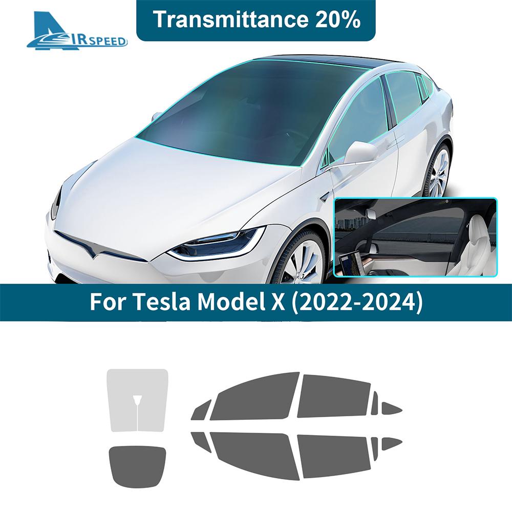 Solar UV Protector Summer Tint Film For Tesla Model X ModelX 2025 2025 2025 Car Front Rear Side Window Accessories