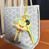 Spongebob Squarepants Keychain Creative Pull-And-Unzip Car Key Chain Pendant Couple Exquisite Bag Pendant