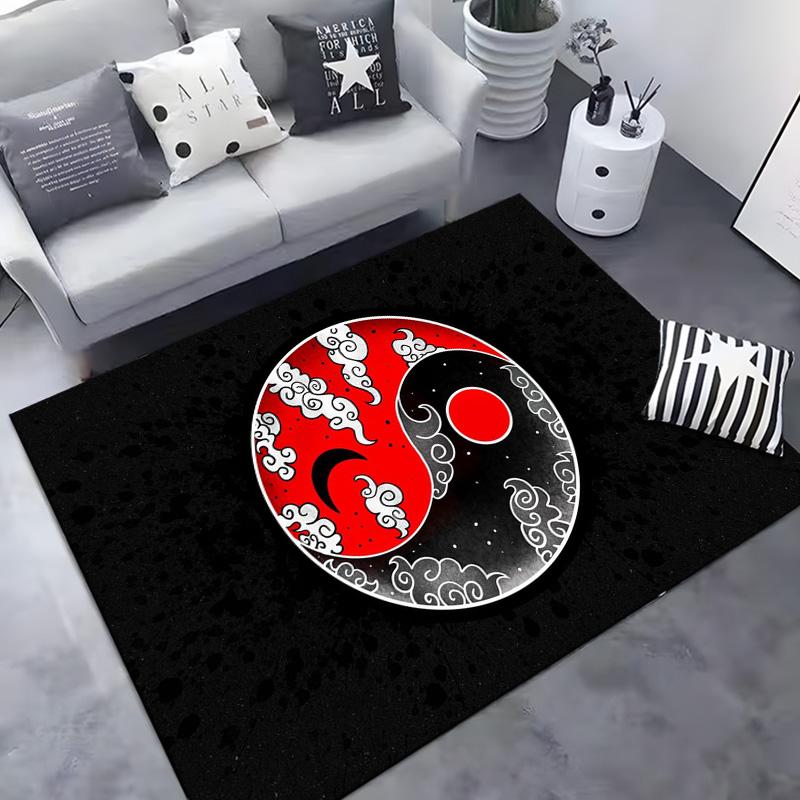 15 Size Tai Chi Bagua Yin Yang Pattern Rug Carpet for Living Room Bathroom Mat Creative Doormat Carpet for Bedroom Home Decor