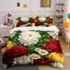 Floral Pattern Set For Home Decor Kid'S And Adults' Bedroom Decor, Exquisite Three-Piece Bedding Set Gift