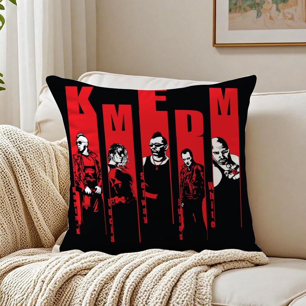German Industrial Rock Band KKMFDM Cushion Cover Pillowcase Antidustmite Living Room Sofa Decor Cushion Room