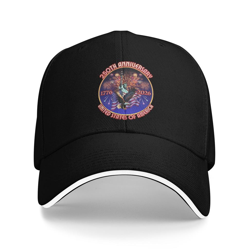 Summer New Baseball Caps America  Year Anniversary  Outfits For Unisex Trucker Cap Vintage  Snapback Hat Adjustable