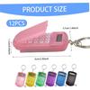 Mini Calculator Keychain 12Pcs 6 Color Compact Portable Mini Calculator with Button Cover for Kids, Students at School