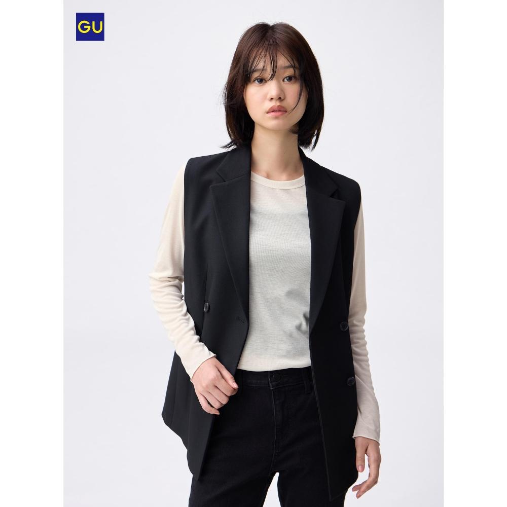Uniqlo Gu SofT Sheer Crew Neck T shirT  Long Sleeve 