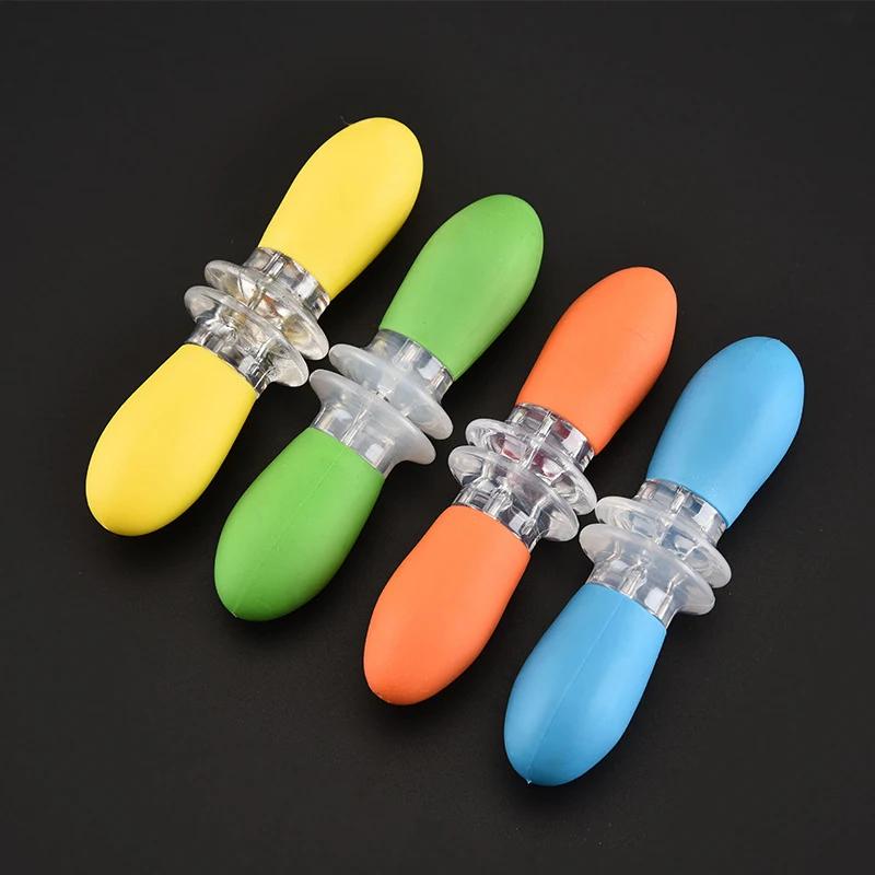 4 Pairs Corn Holders BBQ Grill Rotating Handles - Non-Slip Soft Grip & Stainless Steel Prongs, BBQ Prongs for Corn Hot Dog