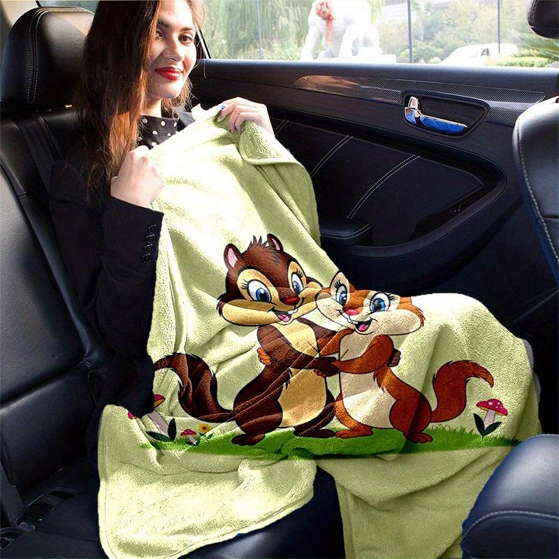 1pc. Cute Cartoon Chipmunks Blanket, Soft and Warm Home Decor Gift for All Seasons, Perfect for Couch, Bed, or Any Room Decoration, Ideal Present for