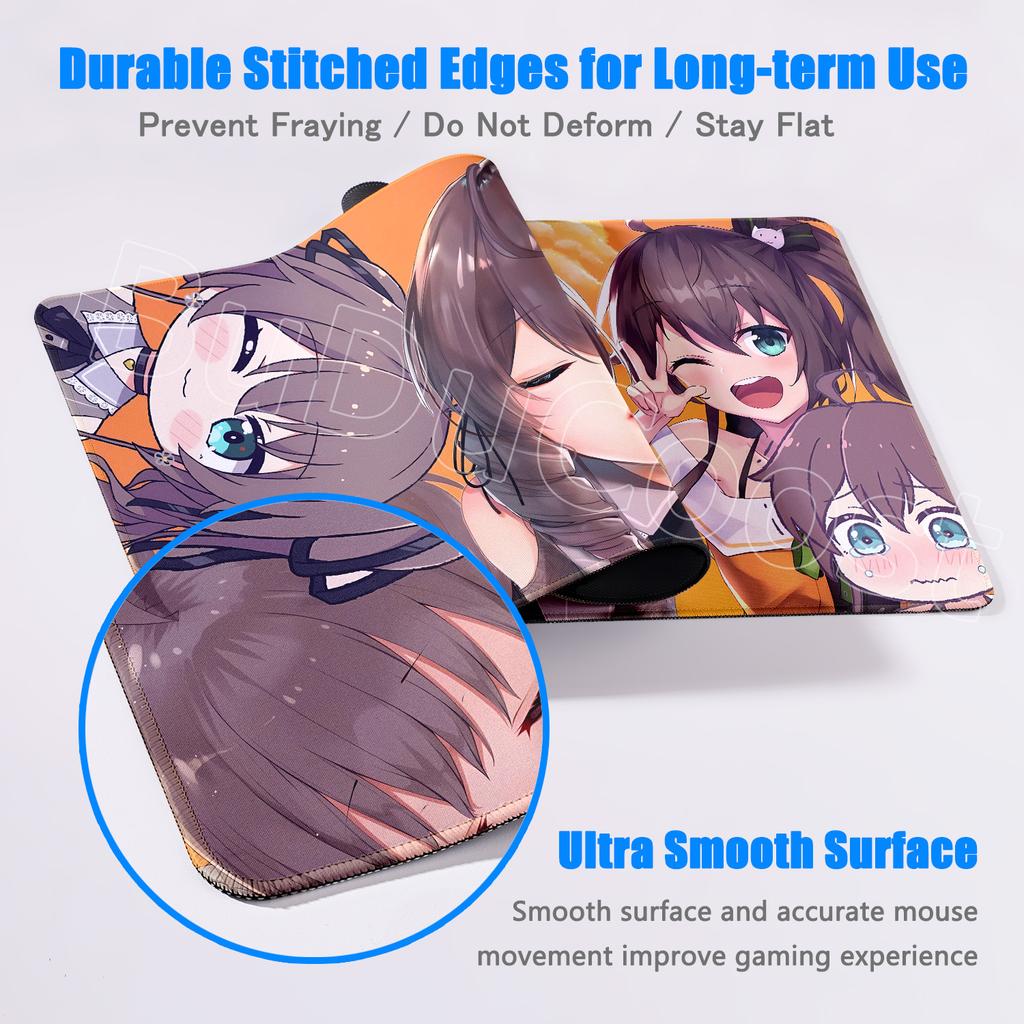 Natsuiro Matsuri Niedliches Mauspads Laptop Groß Hololive Tastatur Spielmatte PC Kawaii Anime Mädchen Mauspads XXL Spielschrank Schreibtischmatte