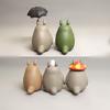 5Pieces Cartoon Totoro Figure Statue Ensemble Cute Room Decorations Kawaii Fashion Kid's Toy Collectible Kids Gift