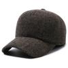 Hat Men's Winter Fleece Ear Protector Warm Cap Dad Grandpa Outdoor Cold Baseball Cotton Hat