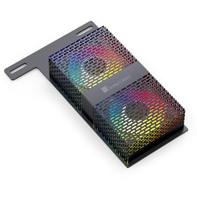 

PC Memory Cooling Radiator 4Pin PWM Dual 5020 Fans 3600RPM RAM Cooling Fan 5V 3PIN ARGB RAM Memory Cooler for DDR4 DDR5 Cooling