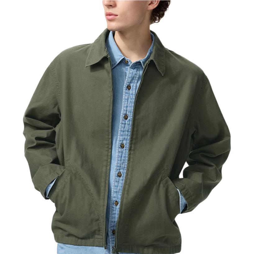 Uniqlo X JW Anderson Collaboration SS26 Embroidered Logo Pattern Versatile Work Jacket Unisex jackets 484249-57