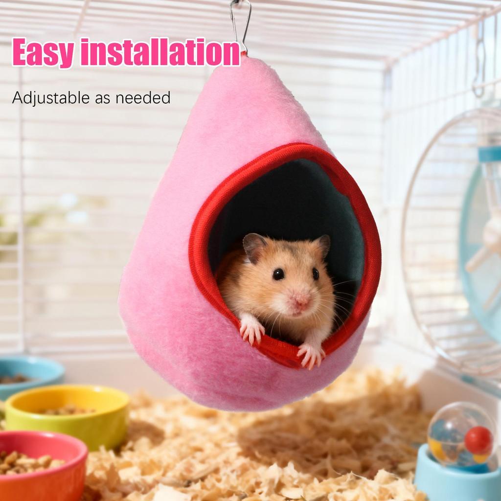 Hamster Hammock Hangable Hedgehog Shelter Small Pet Hammock for Enrichment Relaxing Sleeping Indoor Outdoor Tiny Pet
