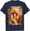Trump als Jesus Grafik Patriotisch, Lustiges Meme Unisex T-Shirt